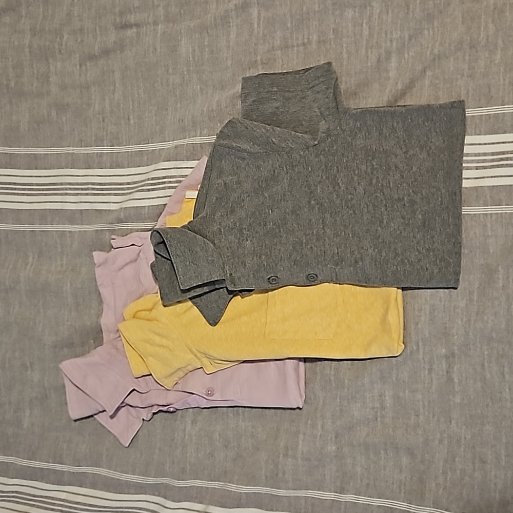 3 polo shirts